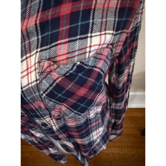 Beach Lunch Lounge Soft Flannel Shirt Size M - Picture 3 of 4